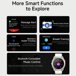 F8 Pro Outdoor Smart Watch 1.43 Inch AMOLED 530mAh 5ATM Waterproof LED Flashlight Health Monitor for Sports