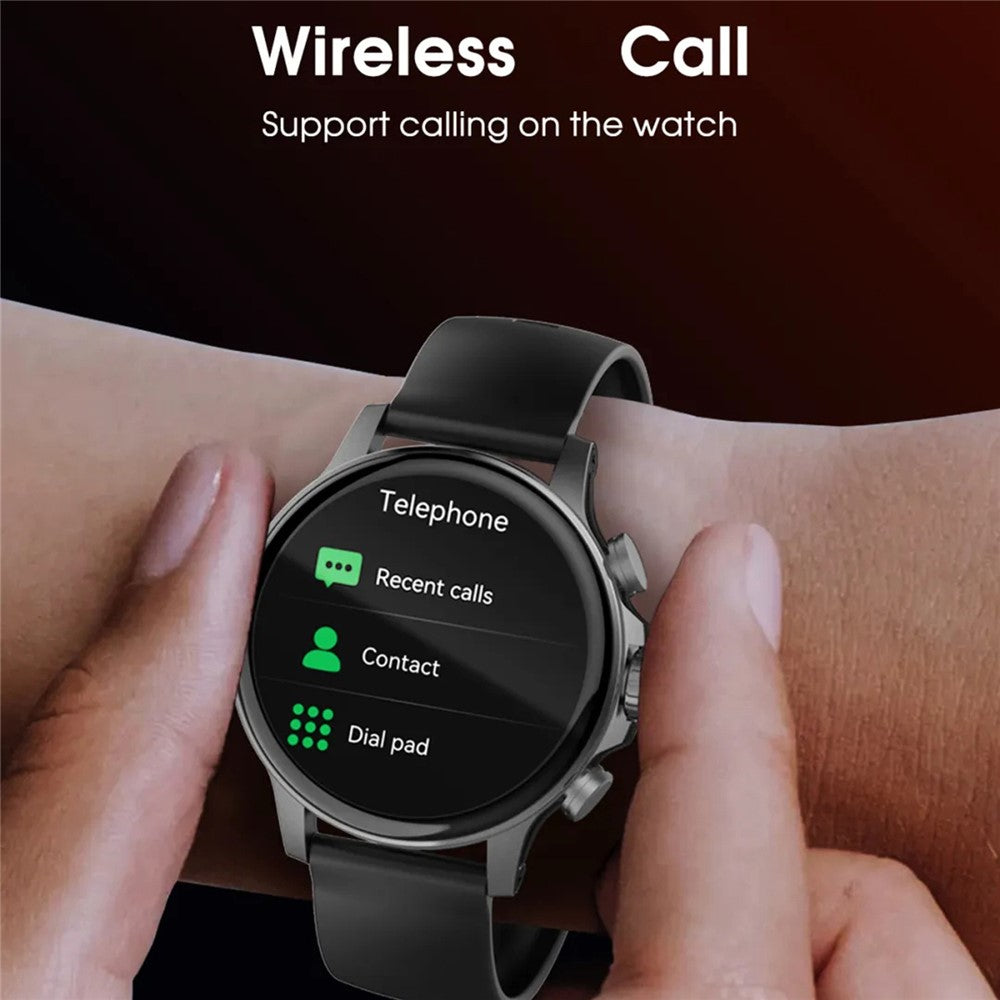 LDNIO SW01 smartur, 1,58 tommer AMOLED, IP68-vandtæt, Bluetooth-kompatible opkald, puls, blodilt, søvn, sundhedsmonitor