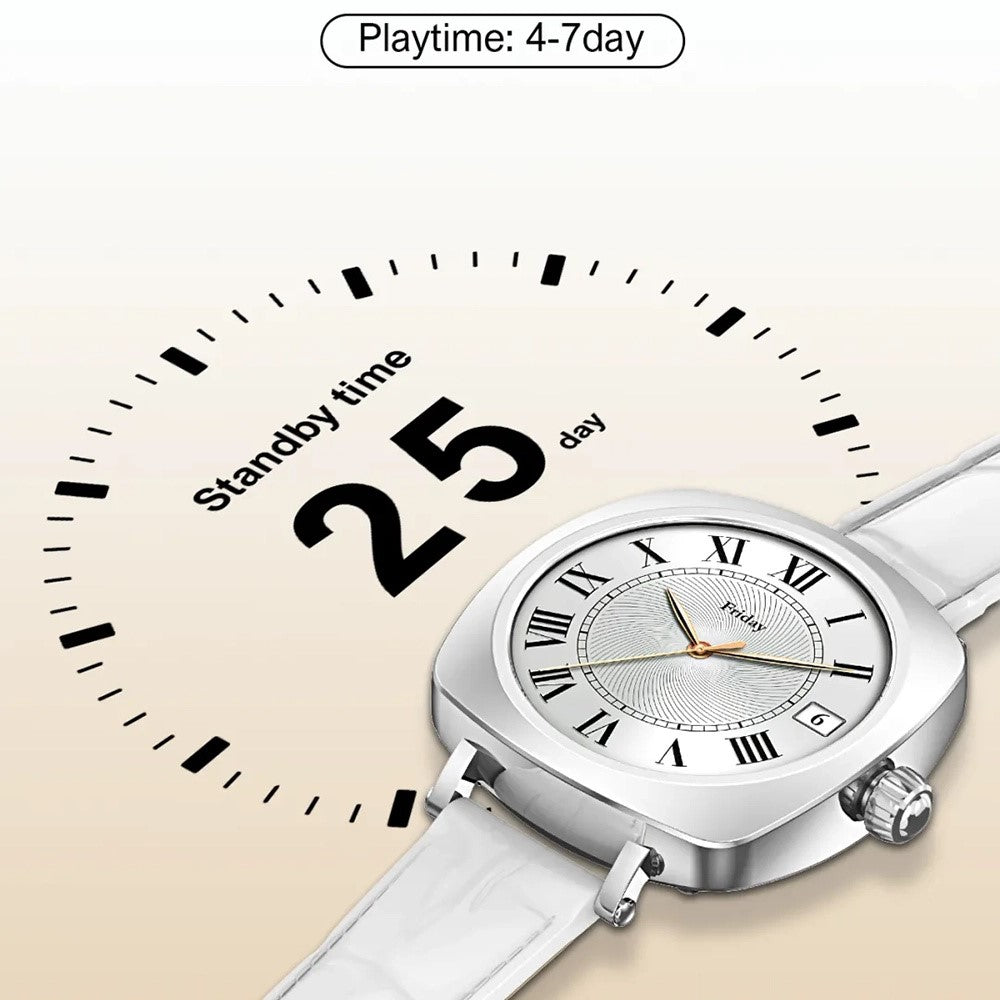 LDNIO SW03 Smartwatch til kvinder 1,19 tommer AMOLED-skærm Bluetooth-kompatibel opkald Puls Blodilt EKG Sundhedsovervågning