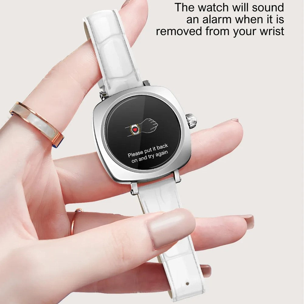 LDNIO SW03 Smartwatch til kvinder 1,19 tommer AMOLED-skærm Bluetooth-kompatibel opkald Puls Blodilt EKG Sundhedsovervågning