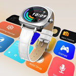 LDNIO SW03 Smartwatch til kvinder 1,19 tommer AMOLED-skærm Bluetooth-kompatibel opkald Puls Blodilt EKG Sundhedsovervågning