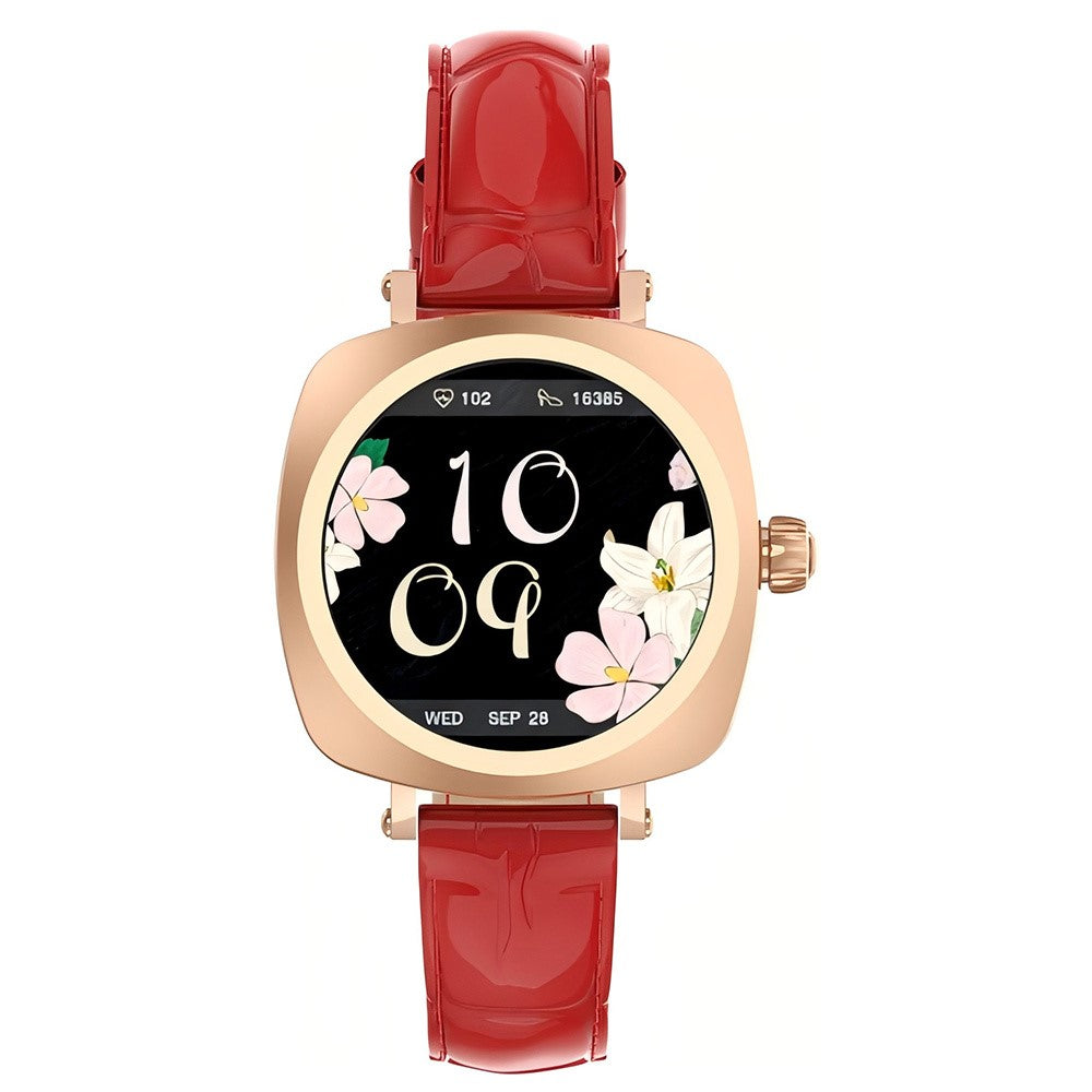 LDNIO SW03 Smartwatch til kvinder 1,19 tommer AMOLED-skærm Bluetooth-kompatibel opkald Puls Blodilt EKG Sundhedsovervågning