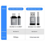 THERMALRIGHT DCA02 10Gbps USB3.2 Gen2 Data Transfer Charging Adapter Aluminum Alloy Converter for Phone Laptop
