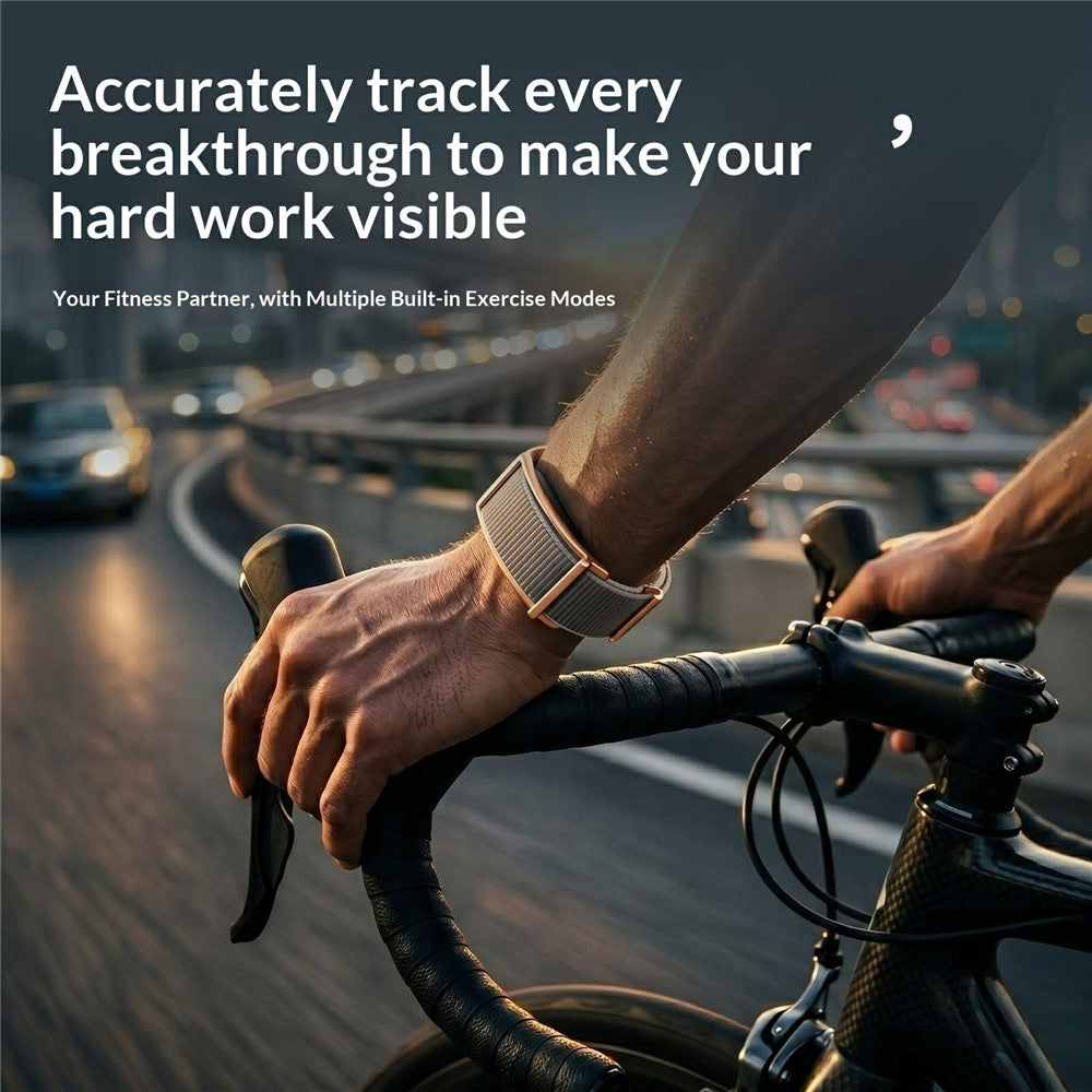 F73 skärmlös smartklocka, HRV, rött ljus, blodsyre, puls, fitnesstracker, hälsomonitor och armband