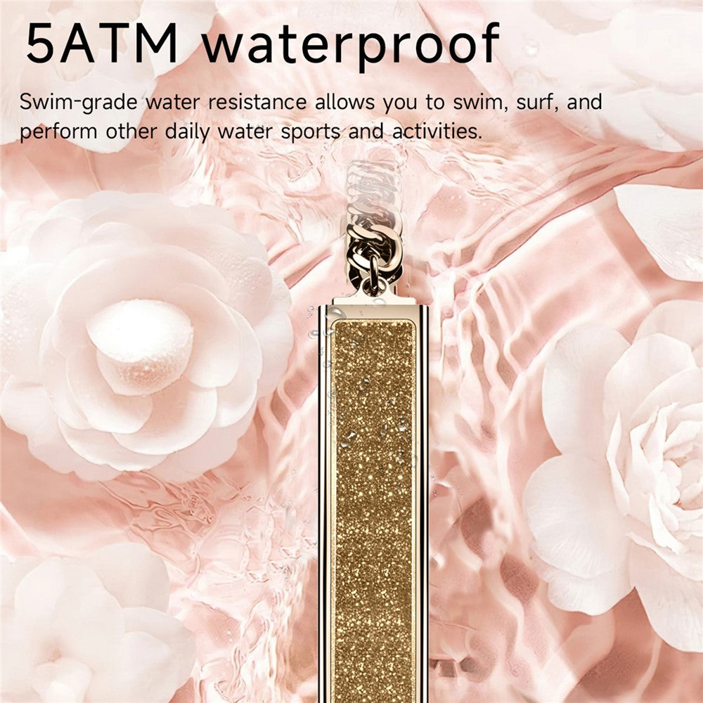 B6 Fashionable Smart Bracelet for Women Health Tracker with Heart Rate Blood Oxygen Sleep Monitor 5ATM Waterproof