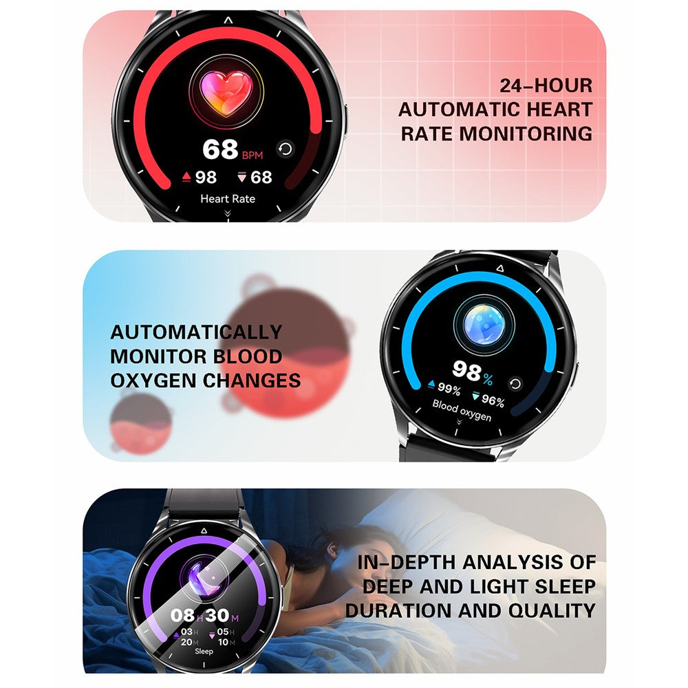 X10pro 2 i 1 Smartklocka TWS Hörlurar Puls SpO2 Sömnmonitor 100+ Sportlägen Fitnesstracker