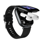 D22 2 in 1 Smart Watch Bluetooth-Compatible Earbuds 1.88 Inch Touch Screen AI Voice Assistant Real-Time Translation, Silicone Strap