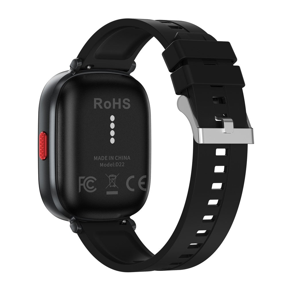 D22 2 in 1 Smart Watch Bluetooth-Compatible Earbuds 1.88 Inch Touch Screen AI Voice Assistant Real-Time Translation, Silicone Strap