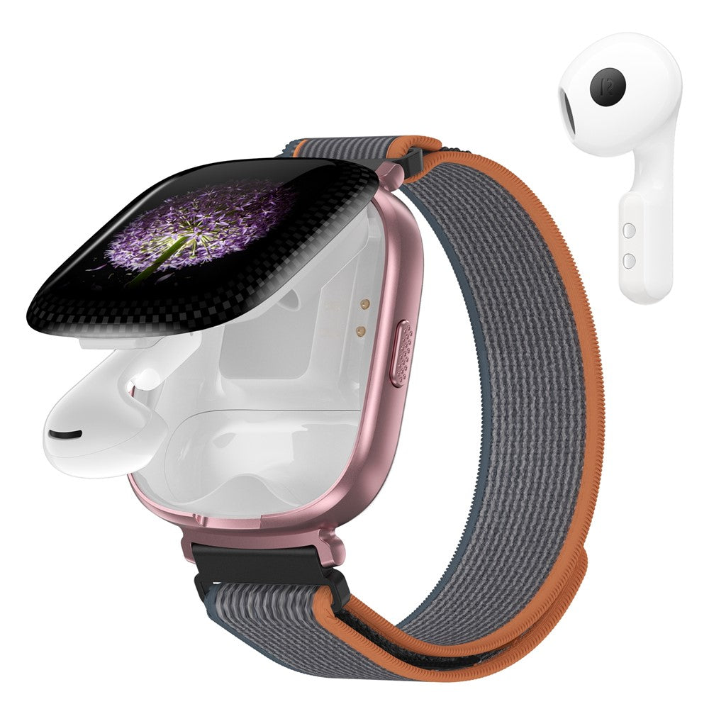 D22 2-i-1 Smartklocka Bluetooth-kompatibla hörlurar 1,88 tums pekskärm AI-röstassistent realtidsöversättning, nylonrem