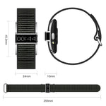 B12 Smart Bracelet with 0.80 Inch Display Heart Rate Blood Oxygen Monitor Fitness Tracker IP68 Waterproof, with Silicone + Canvas Straps