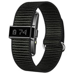 B12 Smart Bracelet with 0.80 Inch Display Heart Rate Blood Oxygen Monitor Fitness Tracker IP68 Waterproof, with Silicone + Canvas Straps