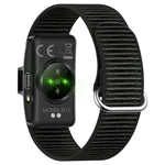 B12 Smart Bracelet with 0.80 Inch Display Heart Rate Blood Oxygen Monitor Fitness Tracker IP68 Waterproof, with Silicone + Canvas Straps