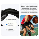 B12 Smart Bracelet with 0.80 Inch Display Heart Rate Blood Oxygen Monitor Fitness Tracker IP68 Waterproof, with Silicone + Canvas Straps