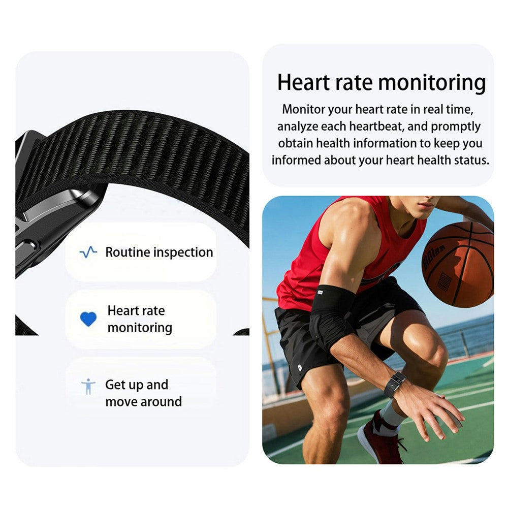 B12 Smart Bracelet with 0.80 Inch Display Heart Rate Blood Oxygen Monitor Fitness Tracker IP68 Waterproof, with Silicone + Canvas Straps