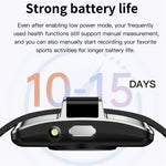 B12 Smart Bracelet with 0.80 Inch Display Heart Rate Blood Oxygen Monitor Fitness Tracker IP68 Waterproof, with Silicone + Canvas Straps