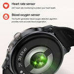KC102 1.32 Inch AMOLED Smart Watch with Silicone Strap ECG Heart Rate Blood Oxygen Body Temperature Monitor 120+ Sports Modes