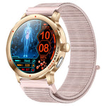 KC102 1.32 Inch AMOLED Smart Watch with Nylon Strap ECG Heart Rate Blood Oxygen Body Temperature Monitor 120+ Sports Modes
