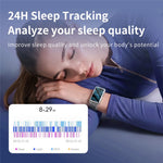 F360 Smart Band Heart Rate HRV Blood Oxygen Sleep Monitoring Women Health Step Counter Sport Wristband, Nylon Strap
