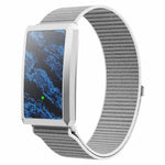 F360 Smart Band Heart Rate HRV Blood Oxygen Sleep Monitoring Women Health Step Counter Sport Wristband, Nylon Strap
