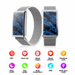 F360 Smart Band Heart Rate HRV Blood Oxygen Sleep Monitoring Women Health Step Counter Sport Wristband, Nylon Strap