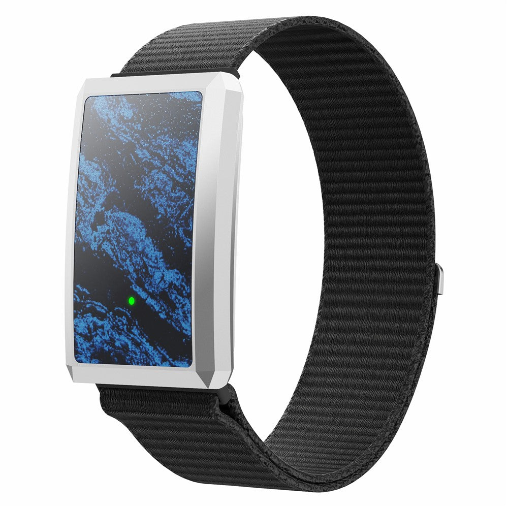 F360 Smart Band Heart Rate HRV Blood Oxygen Sleep Monitoring Women Health Step Counter Sport Wristband, Nylon Strap