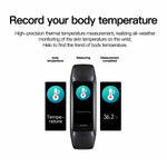 C60 1,1-tommers AMOLED-skærm fitnessarmbånd, pulsmåler, blodilt- og søvntracker, 25 sportstilstande, smartarmbånd