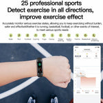 C60 1,1-tommers AMOLED-skærm fitnessarmbånd, pulsmåler, blodilt- og søvntracker, 25 sportstilstande, smartarmbånd