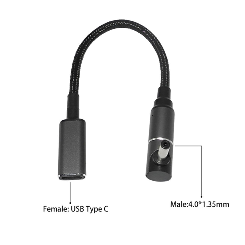 For Asus Laptop 19V 2.37A 3.42A Magnetic USB C to 4.0mm*1.35mm Converter Cable 100W Fast Charging Cord