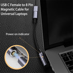 For Asus Laptop 19V 2.37A 3.42A Magnetic USB C to 4.0mm*1.35mm Converter Cable 100W Fast Charging Cord