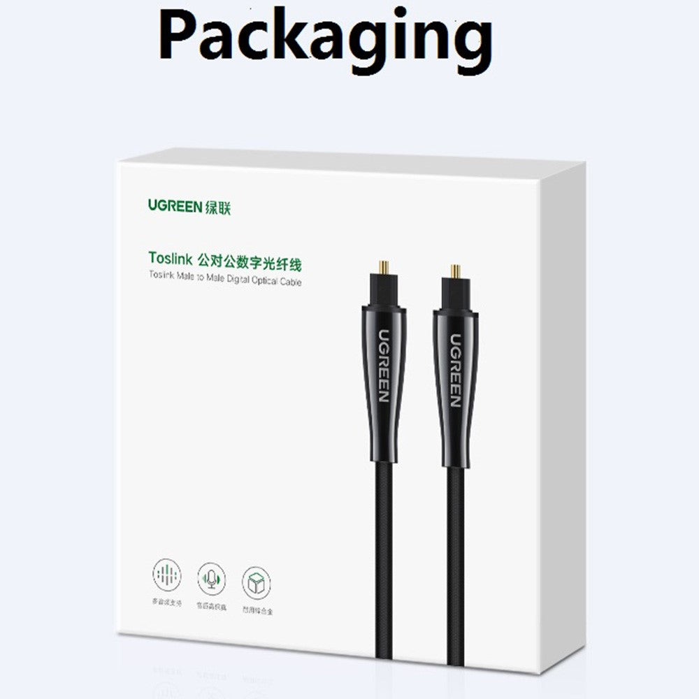 UGREEN 3m For PS4 TV Box Speaker Wire Soundbar Amplifier Subwoofer Gold Plated Plug SPDIF Toslink Digital Optical Audio Cable
