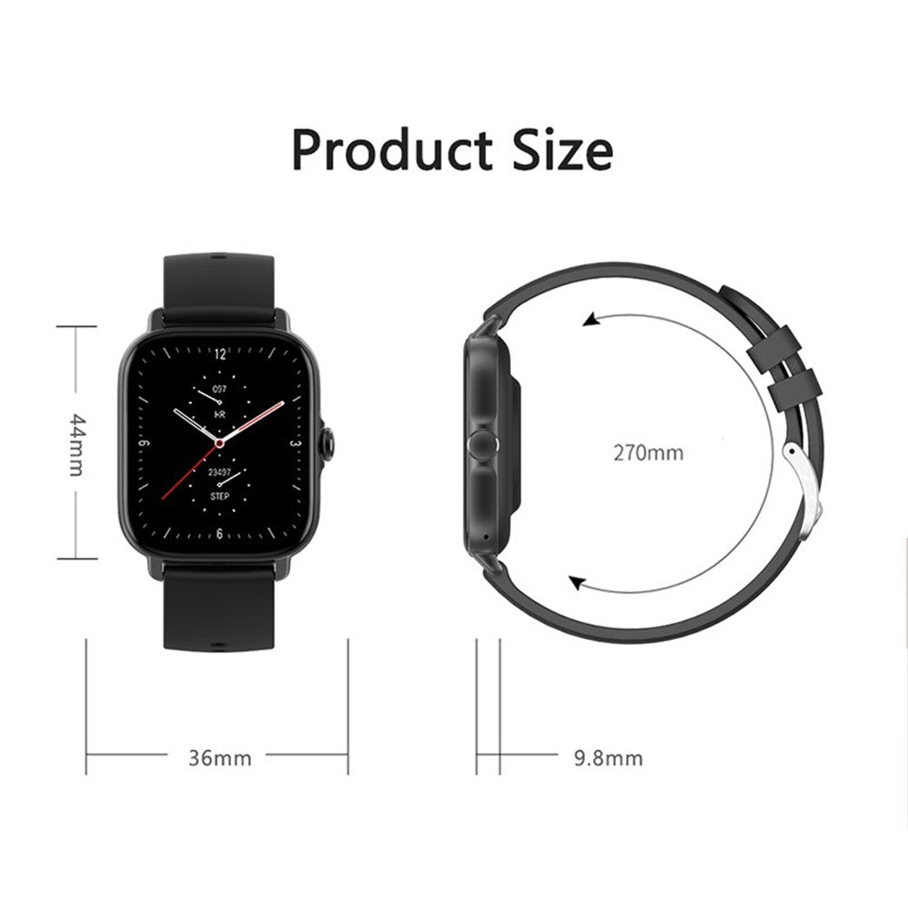 GT21 1,75 tums HD-skärm Smartklocka Bluetooth-kompatibel Samtal IP67 Vattentät Sportarmband GPS Fitness Tracker med Puls Blodsyre EKG-övervakning
