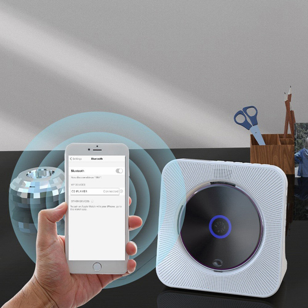 KECAG KC-806C Hjemme CD-afspiller Gentagelsesfunktion Bluetooth-kompatibel afspiller med LED-display Understøtter CD, CDR, CD-RW, MP3-CD, WMA-CD (Understøtter ikke TV)