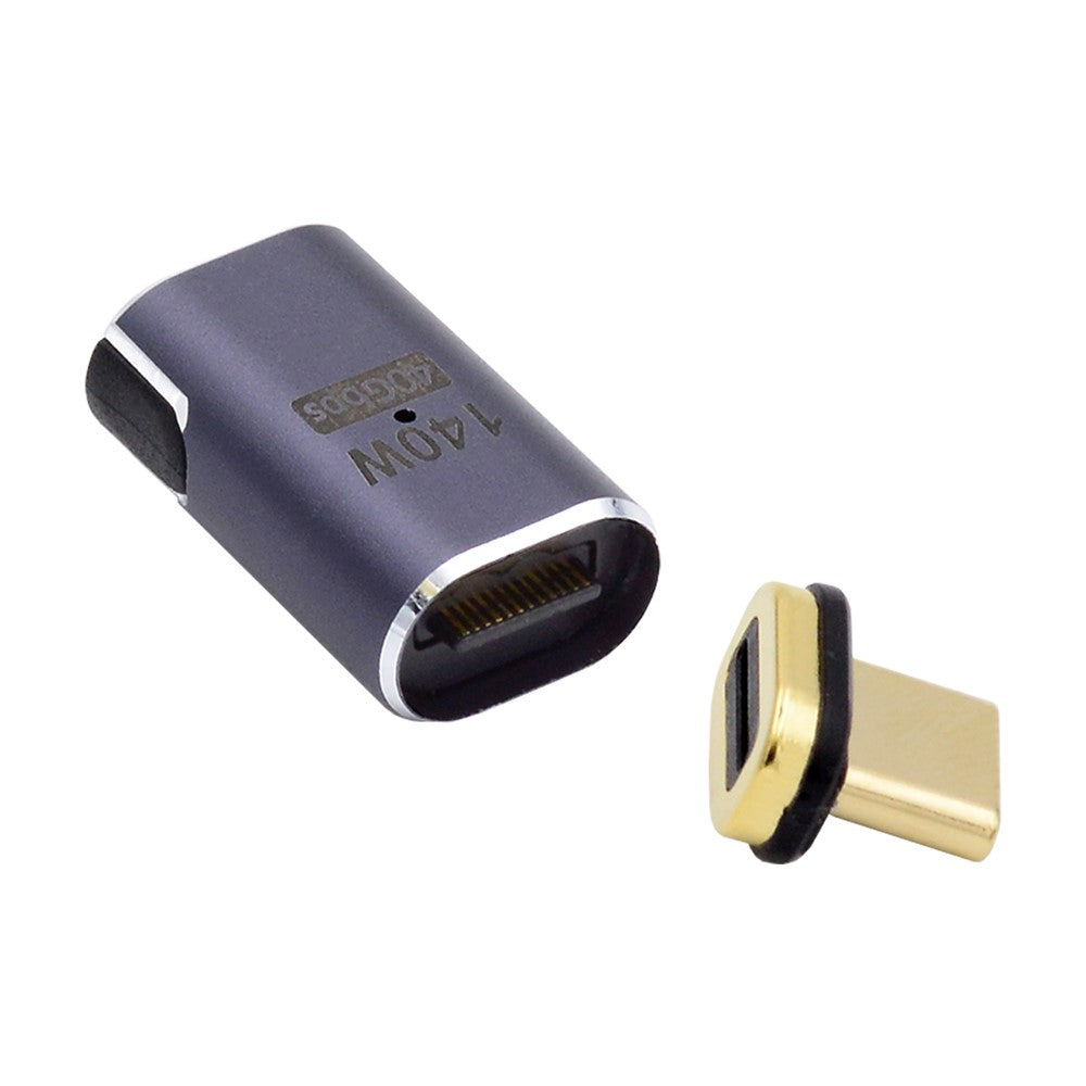 UC-062-MF Magnetic 40Gbps USB-C Male to Female Adapter 140W USB4.0 Quick Data Transfer 8K 60Hz Video Output Type-C Convertor for MacBook and Type C Devices