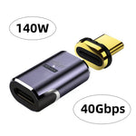 UC-062-MF Magnetic 40Gbps USB-C Male to Female Adapter 140W USB4.0 Quick Data Transfer 8K 60Hz Video Output Type-C Convertor for MacBook and Type C Devices