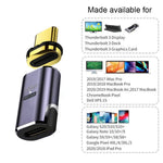 UC-062-MF Magnetic 40Gbps USB-C Male to Female Adapter 140W USB4.0 Quick Data Transfer 8K 60Hz Video Output Type-C Convertor for MacBook and Type C Devices