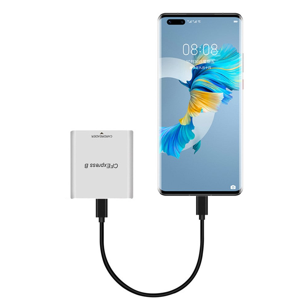 CFexpress Type B Card Reader USB3.1 Gen 2 10Gbps High Speed Aluminum Alloy Card Reader