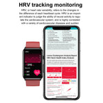 ET620 1,57 tums elektrisk klocka med EKG, temperatur och pulsmätning, Bluetooth-kompatibel, Talk, IP67, vattentätt smartarmband, TPU-armband