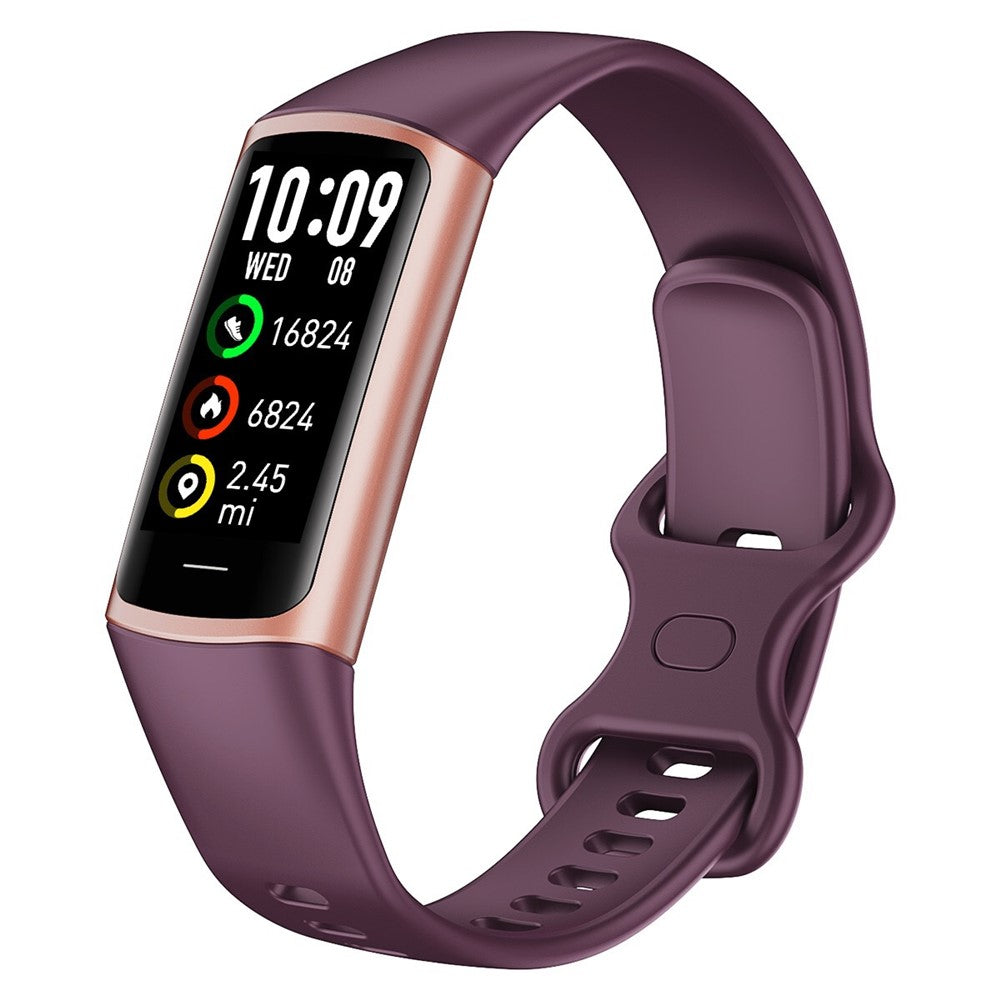 C68L 0,96" smartklocka med pulsmätning, temperaturmätning, meddelande, tryck på stegräknare, sportarmband