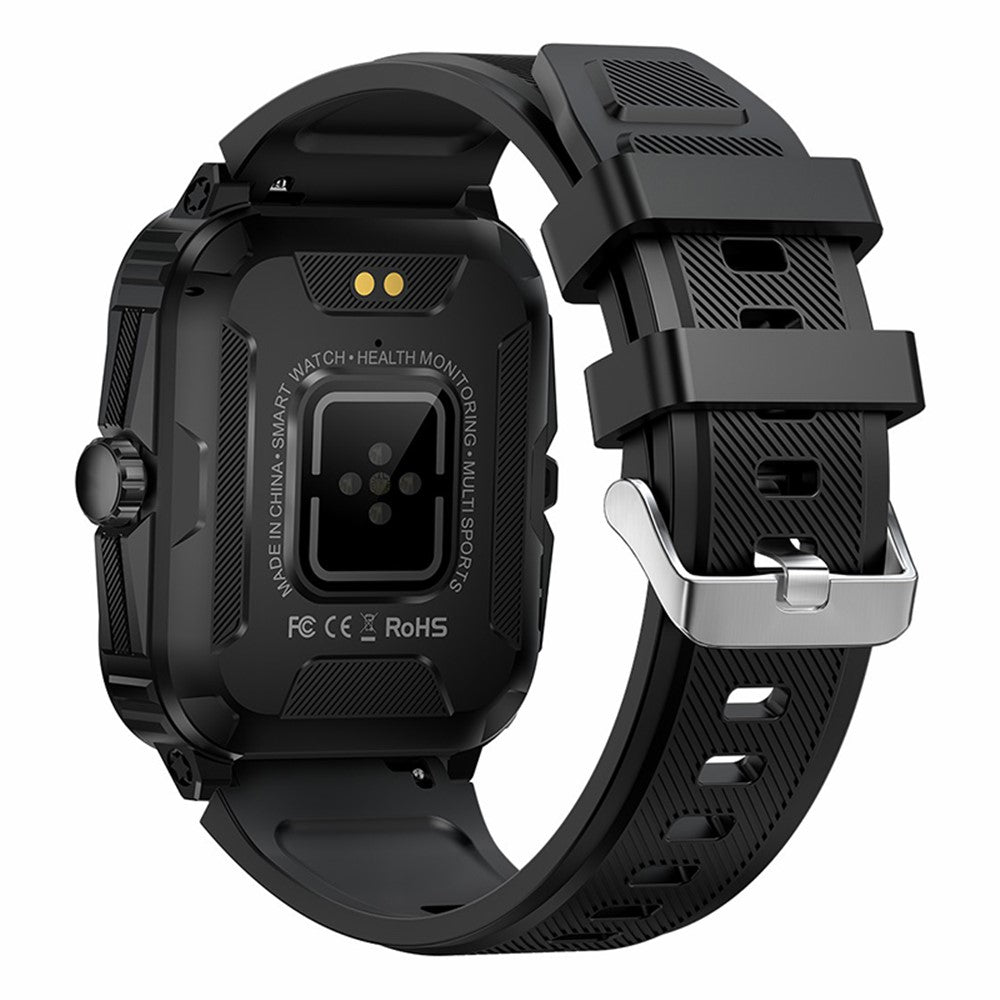 KT71 3ATM Waterproof Outdoor Sports Watch 1.96-inch Screen Bluetooth-compatible Call Smart Bracelet (APP: DaFit)