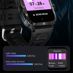 KT71 3ATM Waterproof Outdoor Sports Watch 1.96-inch Screen Bluetooth-compatible Call Smart Bracelet (APP: DaFit)