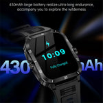 KT71 3ATM Waterproof Outdoor Sports Watch 1.96-inch Screen Bluetooth-compatible Call Smart Bracelet (APP: DaFit)
