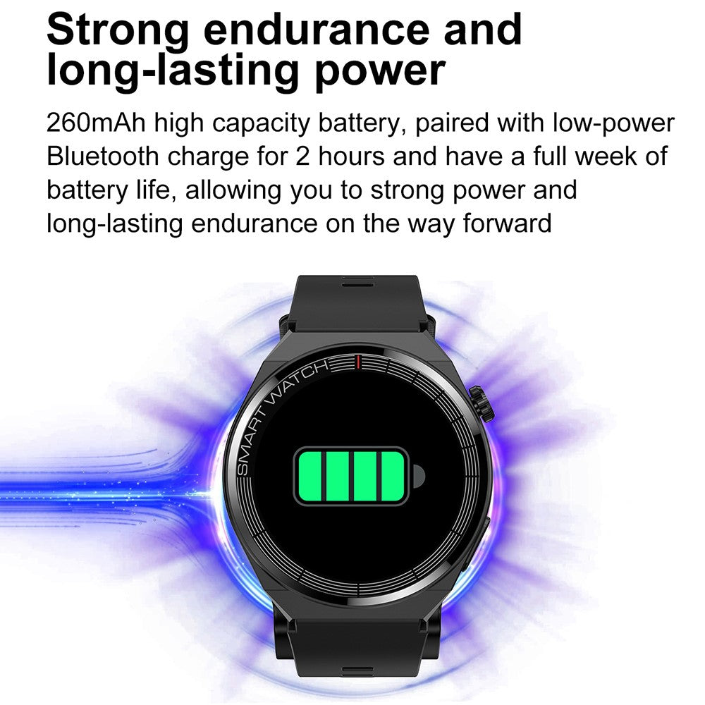 TK62 1,42-tommer sundheds-smartwatch med præcis blodtryks- og EKG-overvågning