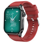 ET580 2,04" AMOLED-skærm, EKG-sundhedsovervågning, Smartwatch, Silikonerem