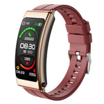 K13 2-in-1 Smart Watch Bluetooth-compatible Earphone Health Monitor Sports Bracelet, Silicone Strap