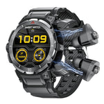 GT100pro 2-i-1-smartur med 1,46-tommers sundhedsmonitor, TWS, Bluetooth-kompatible høretelefoner