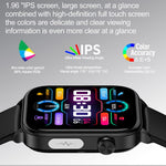 ET570 1.96" Smart Watch Bluetooth-compatible Call Heart Rate Fitness Tracker with Silicone Strap