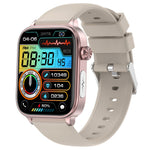 ET570 1.96" Smart Watch Bluetooth-compatible Call Heart Rate Fitness Tracker with Silicone Strap
