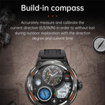 KT76 3ATM Waterproof Health Monitor 1.53-inch Bluetooth-compatible Smart Watch with Flashlight