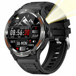 KT76 3ATM Waterproof Health Monitor 1.53-inch Bluetooth-compatible Smart Watch with Flashlight