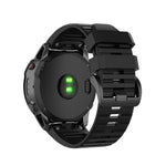 Rubber Smart Watch Band Replacement Strap [26mm Width] for Garmin Fenix 7X/Fenix 6x/5x